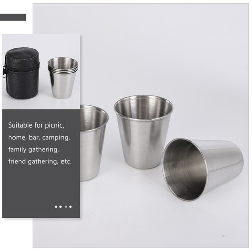 Stainless Steel Shot Glass Camping Cup Unbreakable Drinking Cups - Picture 7 of 12