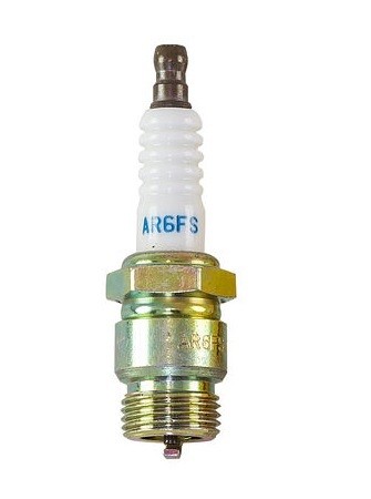 NGK AR6FS Spark Plug with 18mm Thread and Resistor for Reliable Ignition