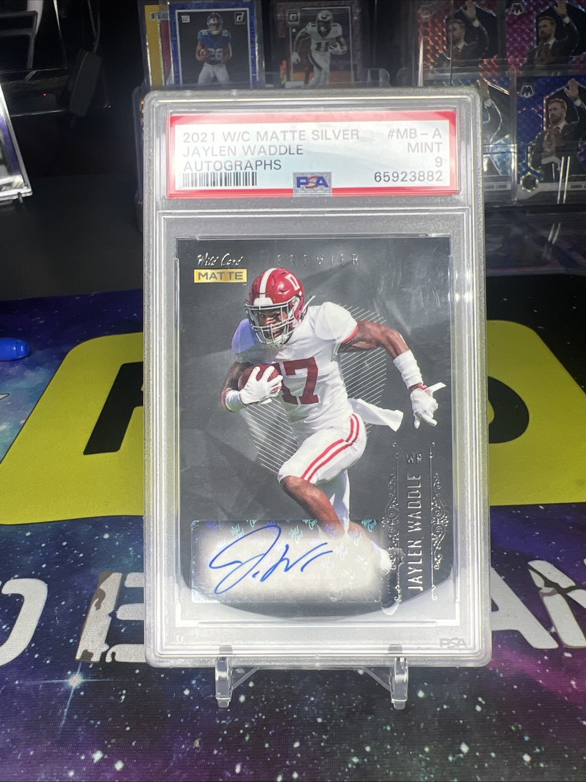 Jaylen Waddle Wild Card Matte Silver Autographs #MBA Base