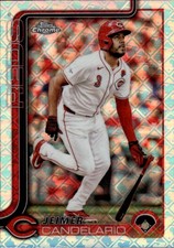 2025 Topps Chrome Logofractor Edition Jeimer Candelario #85 Cincinnati Reds 28L