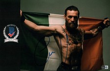 CONOR MCGREGOR SIGNED 11X14 PHOTO NOTORIOUS MYSTIC MAC UFC CHAMP BECKETT BAS COA