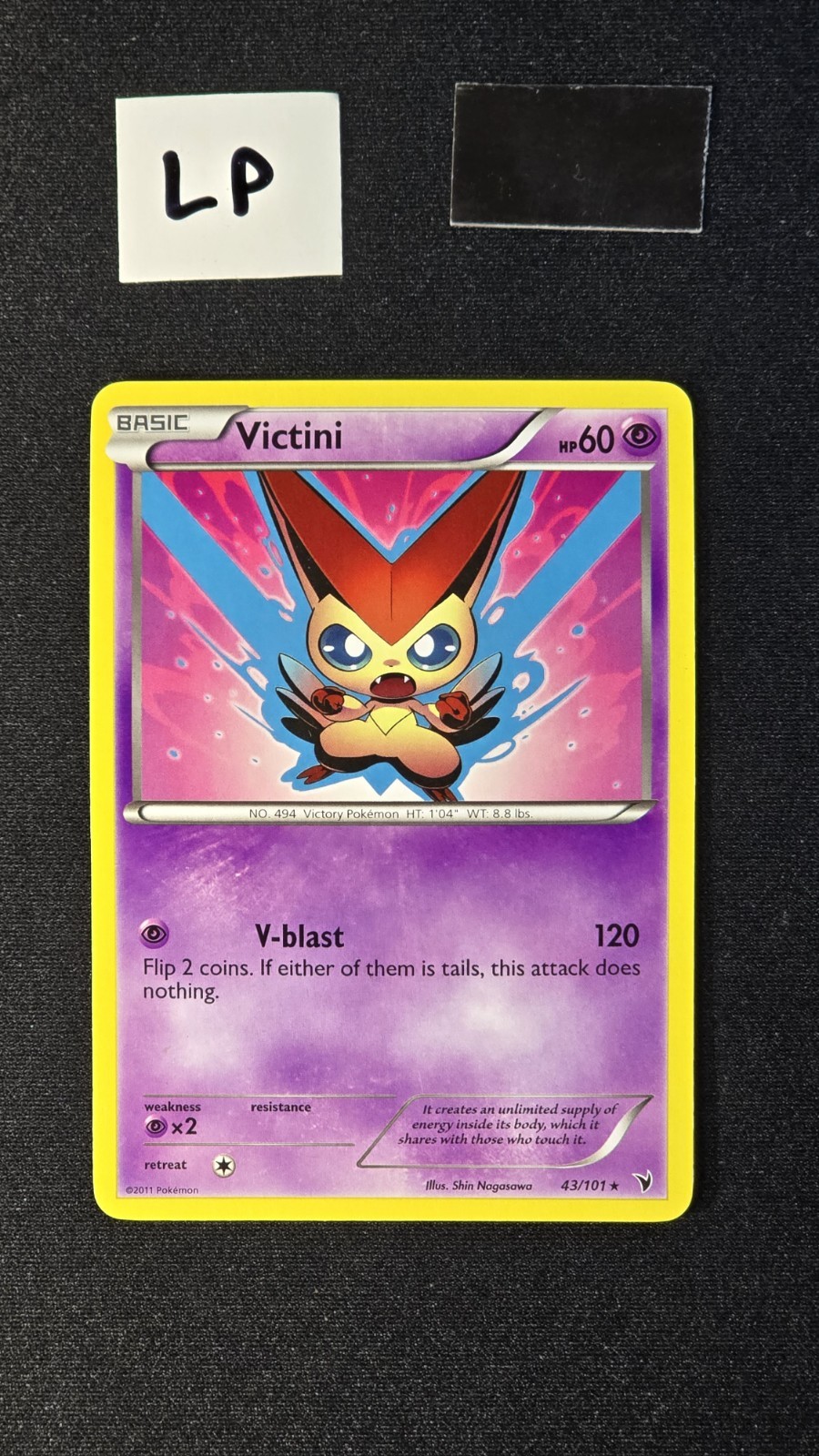 Victini 43/101 LP Pokémon Noble Victories Series