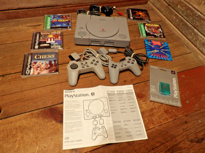 Sony PlayStation 1 PS1 Original Console System Bundle LOT - WORKS!