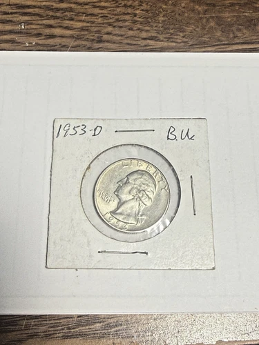 1953D WASHINGTON QUARTER BU