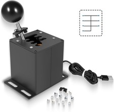 PC USB Sim Racing Shifter 6 R H Gear Shifter Fit For Logitech G29 G27 G25 G920