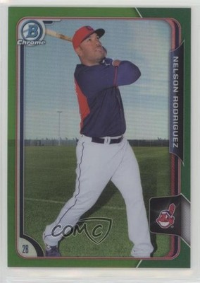 2015 Bowman Draft Chrome Green Refractor 35/99 Nellie Rodriguez Nelson #179 k0w