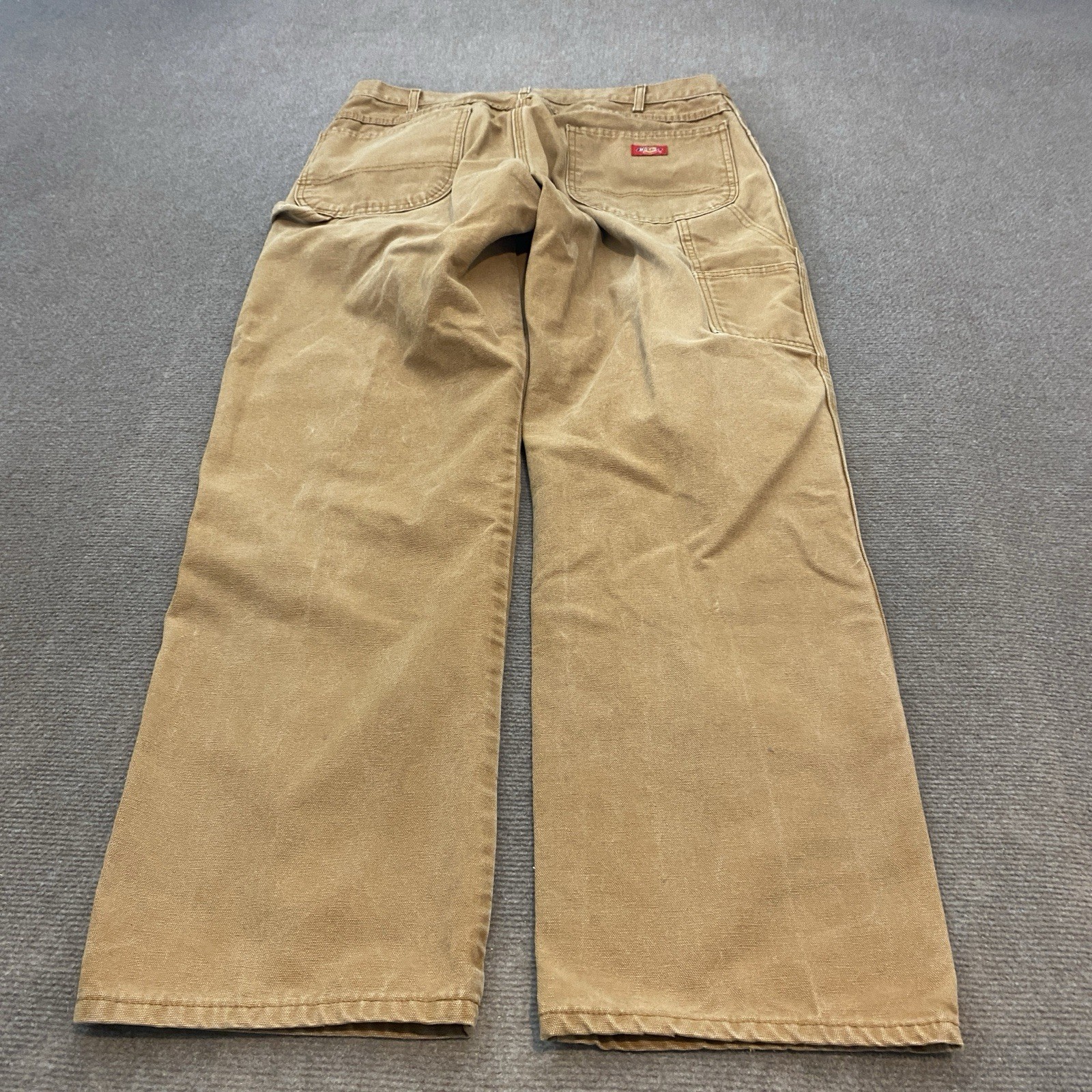 Dickies Carpenter Pants Mens 36 Fits 35x32 Duck Canvas Relaxed Faded Brown Y2K