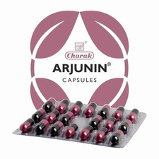 Charak Pharma Arjunin 20 cápsulas para la salud del corazón para hombres