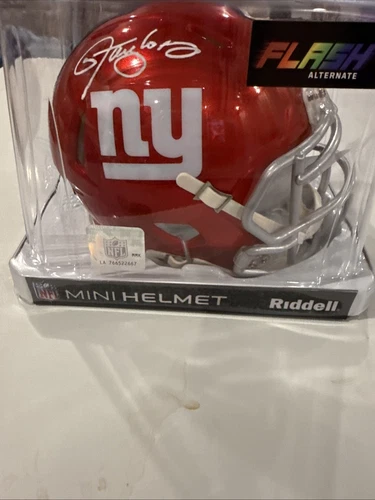 Lawrence Taylor Signed Mini Helmet NY Giants