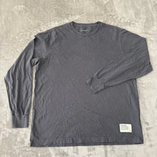 American Giant Long Sleeve Tee T-Shirt Mens Large Dark Gray USA New NWOT
