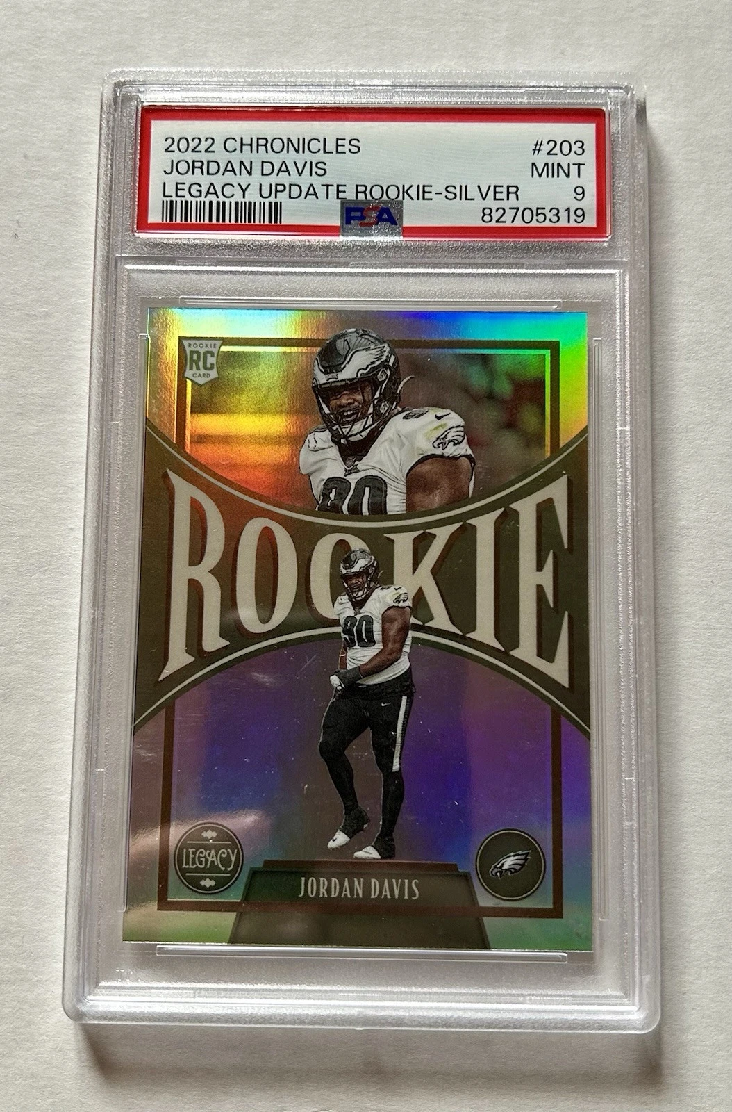 Jordan Davis Panini Chronicles Legacy Update Rookies #203 Silver