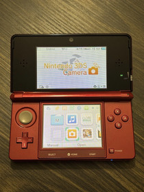 Nintendo 3DS Region Free Japanese Flare Red CIB w/ Charger & Manual