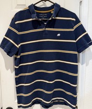 Banana Republic Polo Shirt Men Extra Large XL Short Sleeve Blue Cotton Casual
