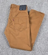 Levi's 511 Commuter Jeans Pants Men's 32x30 Slim Straight Stretch Cyclist Orange