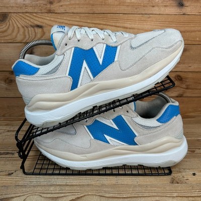 New Balance 5740 Turnschuhe Herren Größe UK 8 Sea Salt Helium Wildleder Freizeitschuhe Neu mit Karton