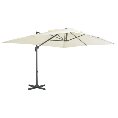 vidaXL Ampelschirm mit Aluminium-Mast 400x300 cm Terrakotta - Bild 8 von 23