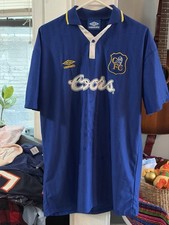 Vintage Umbro Chelsea Soccer Jersey 1995-96 Home Football Shirt Size XXL