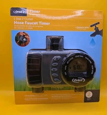 Orbit Conserve Digital Water Irrigation Timer 2 Outlet Programmable New