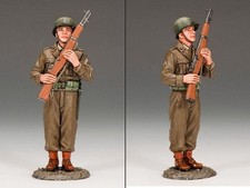 King  Country 1/30th scale DD159 WWII U.S. Army figure at attention