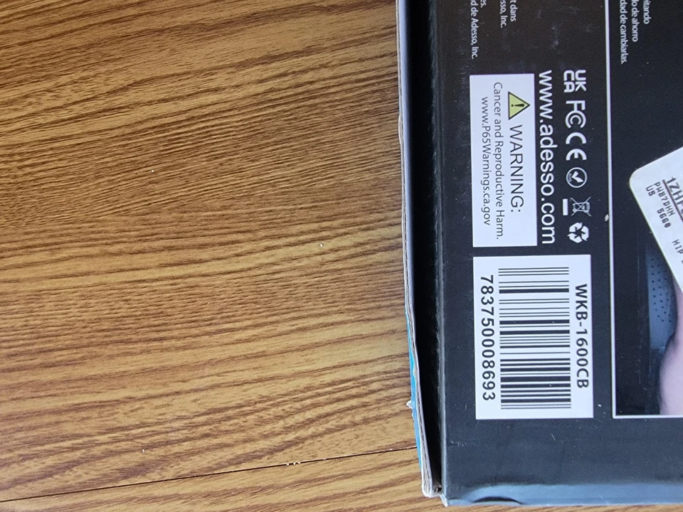 Adesso WKB-1600CB Wireless Ergonomic Keyboard & Mouse Combo, Split Design 24GHz - Image 4 of 4