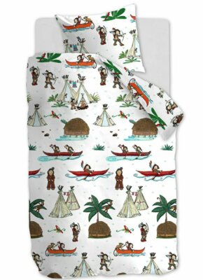 Beddinghouse Kinderbettwäsche KIDS Wigwarm multi aus 100% Baumwolle 