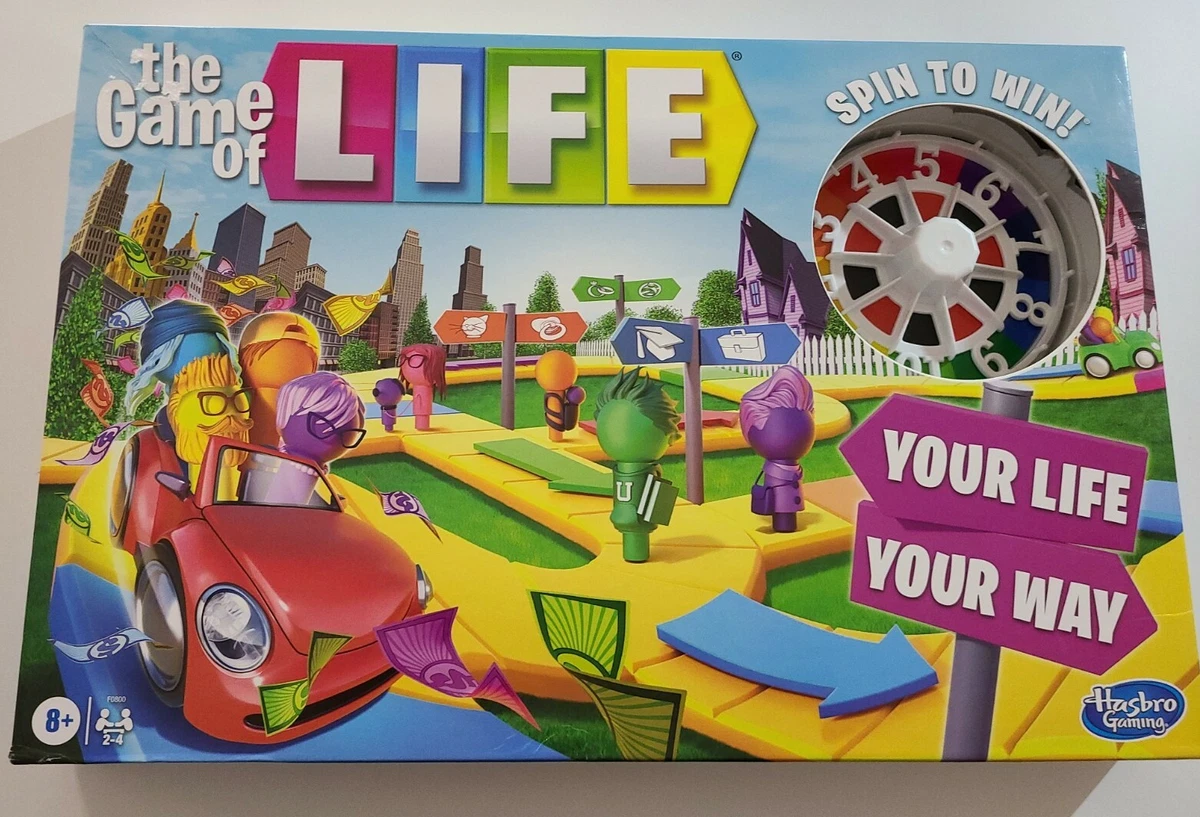 The Game of Life Game, Family Board Game for 2 to 4 Players, for Kids Ages  8 and Up, Includes Colorful Pegs - Hasbro Games