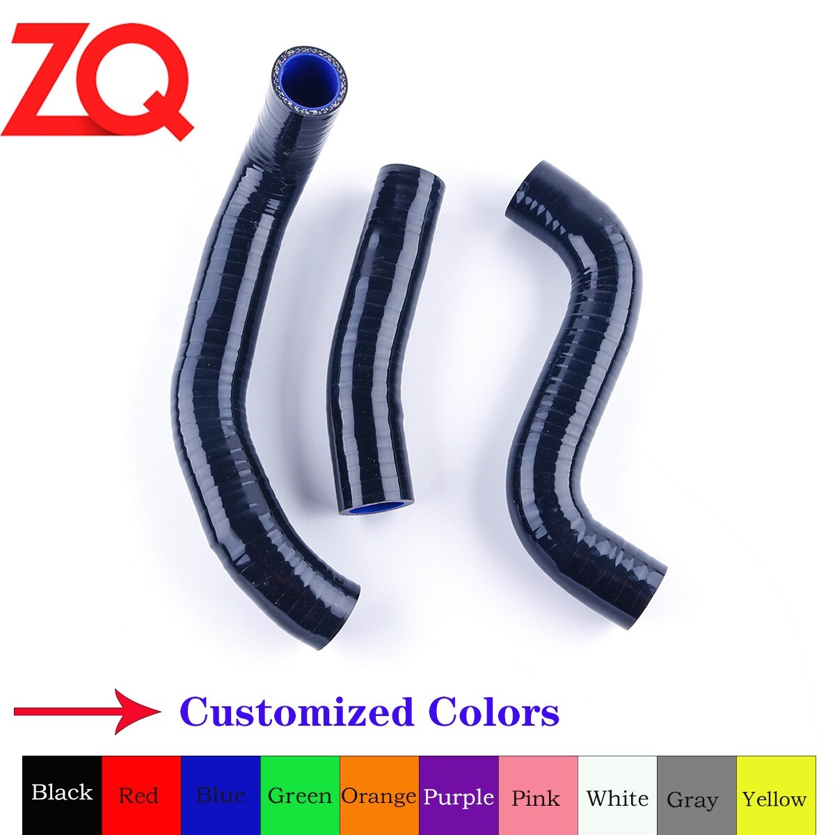 OHOB-Cool Silicone Radiator Hoses – For KAWASAKI ZRX1100 97-01 / ZRX1200R 01-07