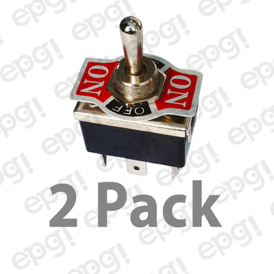 2 PACK - DPDT C/OFF ON/OFF/ON HD TOGGLE SWITCH 20AMP-125V # 66-1906-2PK ...