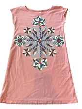 Girls Tea Collection Pink Shirt Dress Size 7