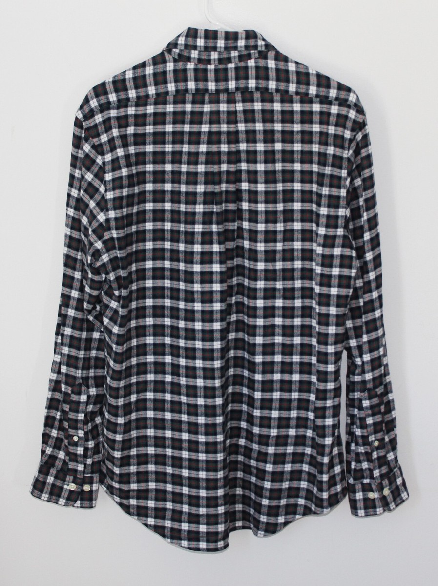 ★極美品 現行 Brooks Brothers REGENT REDA 42R Brooks Brothers Regent Fit Plaid Flannel Button Down Shirt
