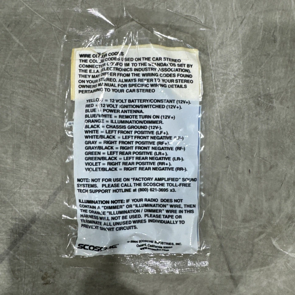 Adaptador de antena inversa Scosche HAARB Honda Mazda para instalación de modulador FM Foto 2 de 2