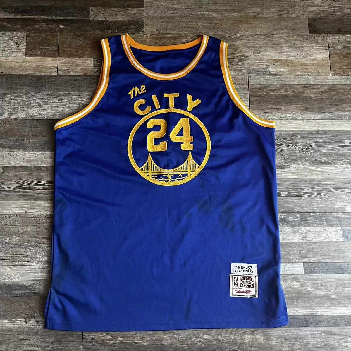 Rick Barry Warriors Jersey Hardwood Classics Mitchell & Ness 66-67 Size 3XL