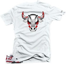 Shirt To Match Jordan Retro 4 Red Cement.The Bull Match Tees