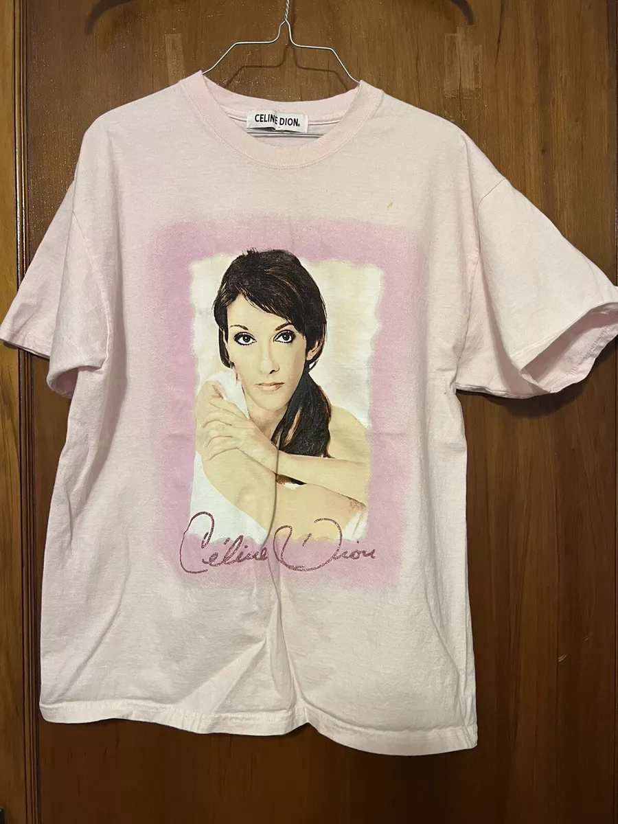 Vintage Pink Celine Dion T Shirt Size L | eBay