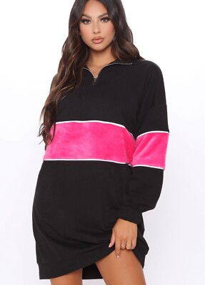 fashion nova sweatshirt dress Nova Crewneck Sweatshirt Dress