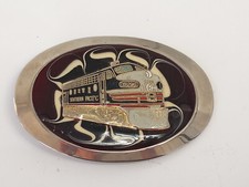 Vintage Southern Pacific Railroad Belt Buckle TRAIN RailRoad R R