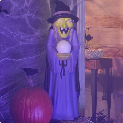 SOLD OUT!  VERY TALL 3 FEET TALL Witch Halloween Blow Mold Spooky HTF 2024