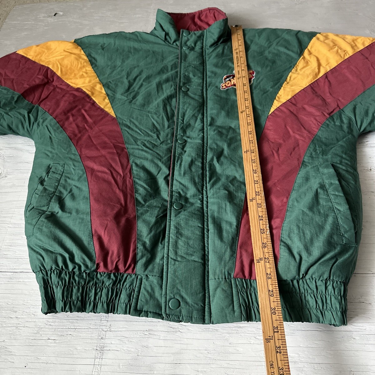 Vintage Chalk Line Seattle SuperSonics Starter Style Full