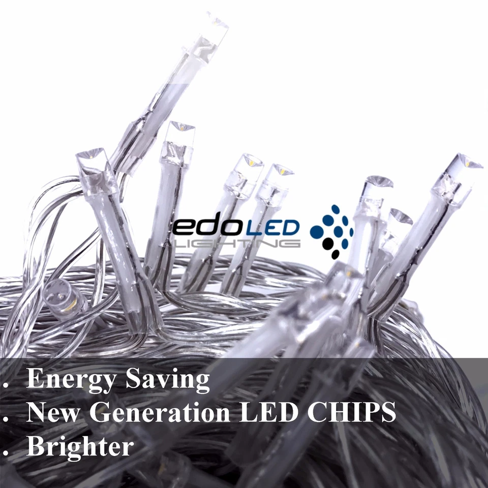 500LED 100M Cool White Fairy Christmas String Strip Lights Wedding Party Outdoor - image 4 of 4