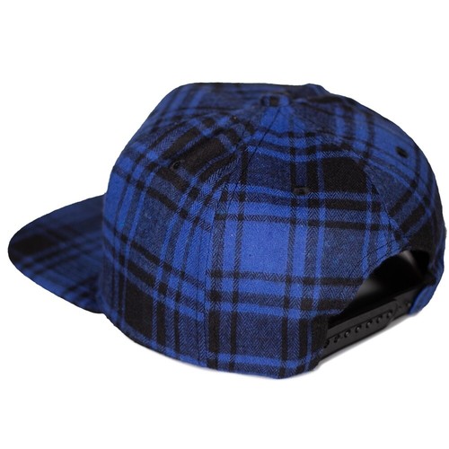 Baseball Cap Snapback Adjustable Checker Flannel Plaid Plain Flat Hat Mens - 第 9/17 張圖片
