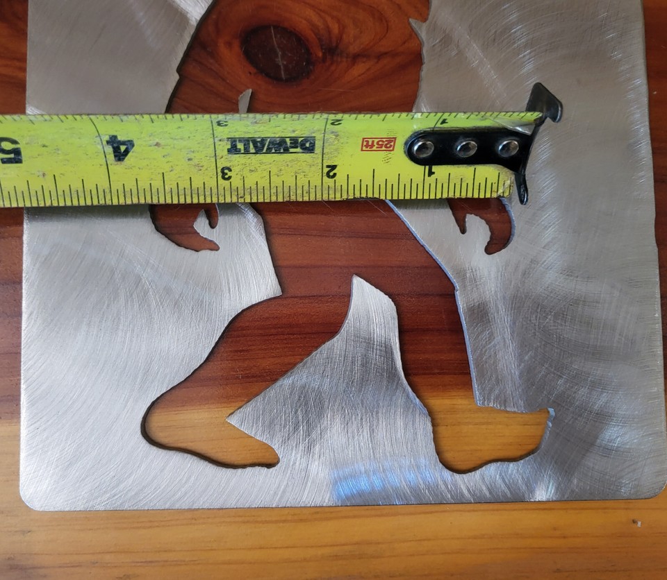 Bigfoot stencil metal stencil, wood router, painting, wood burning ...