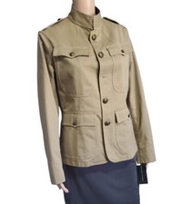 Ralph Lauren Black Label Jacket 12 Beige 100% Cotton Safari Jacket NWT $698