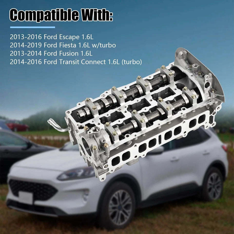 Turbo Cylinder Head Assembly For Ford Escape Fiesta Fusion Transit Connect 1.6L  - Изображение 4 из 4