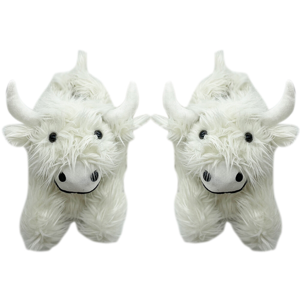 APL Pantofole mucca Highland invernali casa ciabatte comode carine morbide per uomo donna