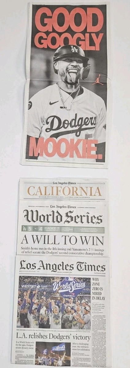 LA Dodgers 2025 World Series CHAMPIONS Los Angeles Times 11/3/25