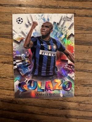 2024-25 Topps Chrome UEFA Samuel Eto'o GOLAZO Refractor SP GZ-13