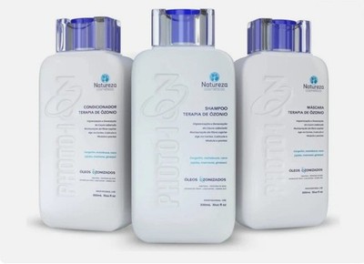 Ozone Therapy Kit 300 ml  (Shampoo + Conditioner + Mask) - Natureza Cosméticos