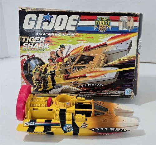 X-924 VINTAGE 1980'S HASBRO GI JOE TIGER FORCE TIGER SHARK WITH BOX