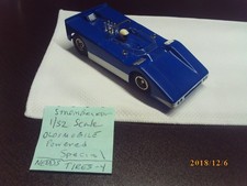 Used Vintage Strombecker 1/32 Scale Oldsmobile Powered Special Slot Car Blue