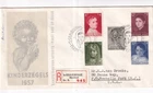 Netherlands Kinderzegels 1957 Registered First Day Cover